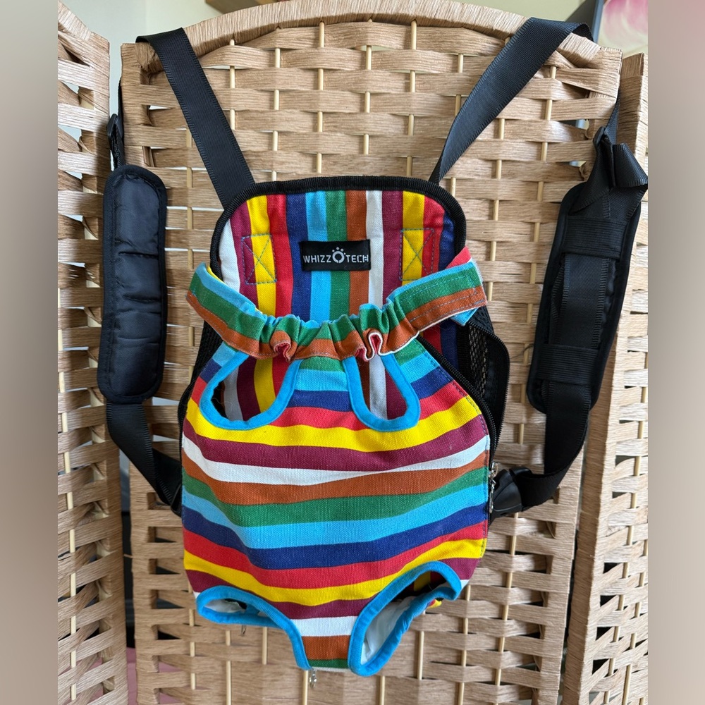 Whizzo Tech Stripe Dog Carrier - Multicolor- L